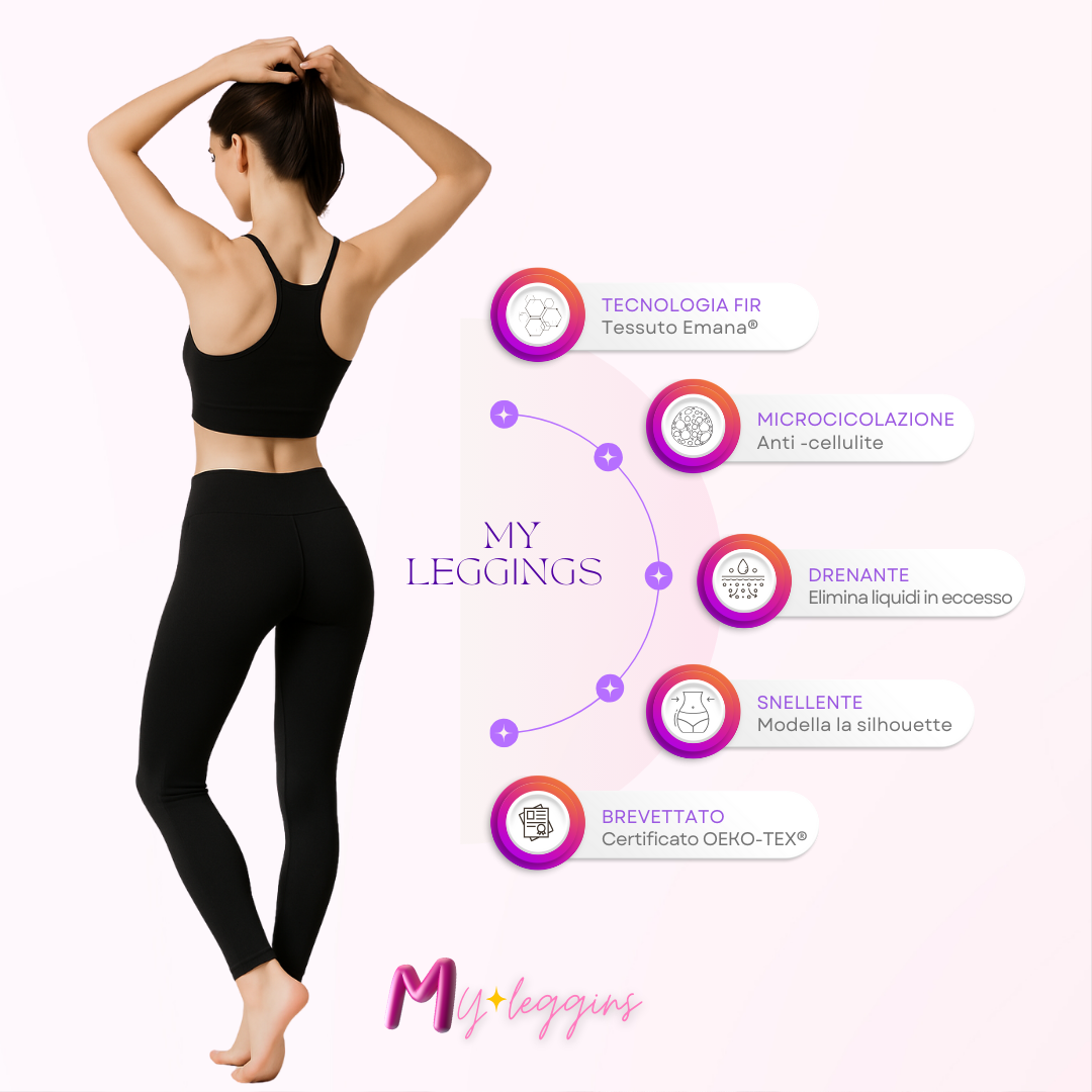 Leggings Modellanti Emana® – Made in Italy | Comfort e Tecnologia FIR